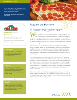 Papa on the Platform - Manhattan Associates