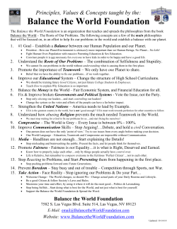 Baseball Instruction - Balance the World Foundation