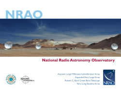 ALMA Early Science - NRAO - National Radio Astronomy Observatory