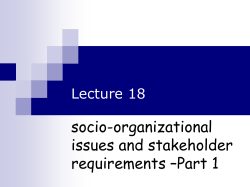 HCI Lecture 18 socio-organizational part 1