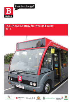 The ITA Bus Strategy for Tyne and Wear