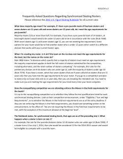FAQ Regarding Synchronized Skating Rosters