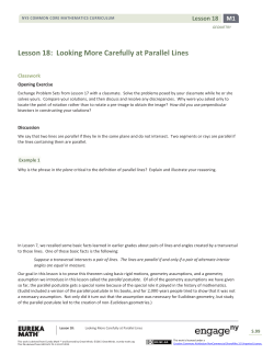 Geometry Module 1, Topic C, Lesson 18: Student Version