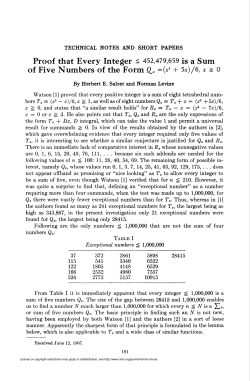 Proof that Every Integer ^ 452,479,659 is a Sum of Five Numbers of