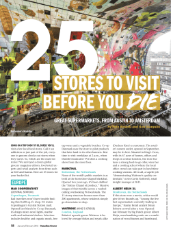 25STORES TO VISIT BEFORE YOU die