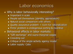 Labor economics