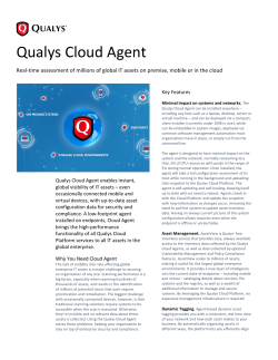 Qualys Cloud Agent Brief