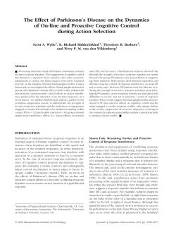 The Effect of Parkinson`s Disease on the Dynamics of On