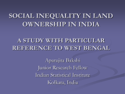 social inequality in land ownership in india a study with particular