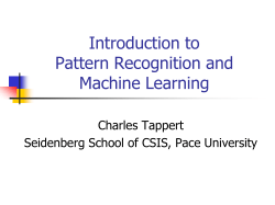 Pattern Recognition - Seidenberg School of CSIS