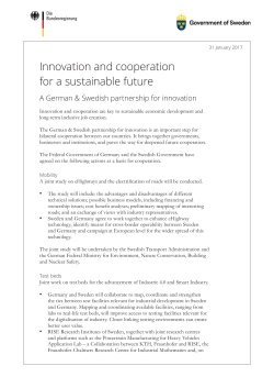 Innovation and cooperation for a sustainable future