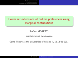 Power set extensions of ordinal preferences using marginal
