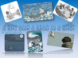 A Boy and a Bear in a Boat by Jessica, Leanne, Sophie, Brogan and