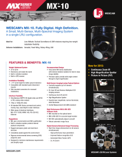WESCAM`s MX-10. Fully Digital. High Definition. - L
