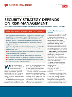 security strategy depends on risk-management