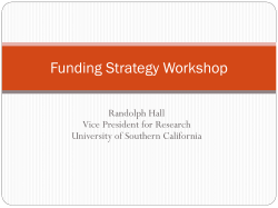 Funding Strategy Workshop