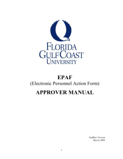 (EPAF) Approver Manual