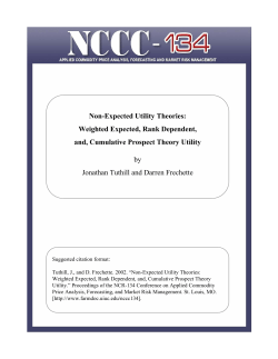 Non-Expected Utility Theories: Weighted Expected, Rank
