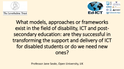 Meso level example: The model of - Ed