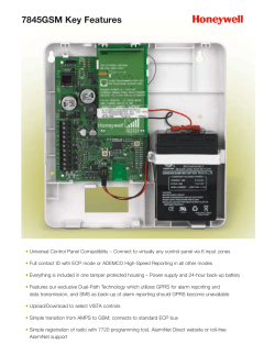 PL06022, 7845GSM, One-Minute Sell Sheet, Alarm