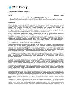 Special Executive Report