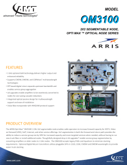 OM3100 - Advanced Media Technologies