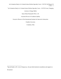 CATCH court - Human Trafficking and the State Courts Collaborative