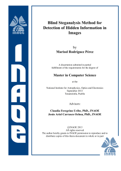 Blind Steganalysis Method for Detection of Hidden Information in
