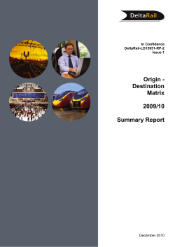Origin Destination Matrix