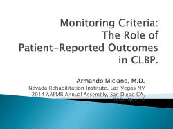 Outcome Measures