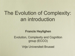 The Evolution of Complexity