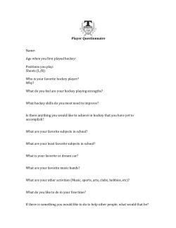 Player Questionnaire