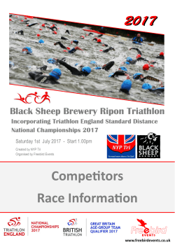 RPN 2017 Std Dist - Competitors Race Information