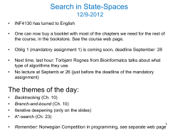 Search in State-Spaces
