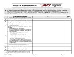 ISO 17021 Requirement Matrix