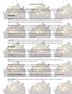 Hearthstone&reg; Fact Sheet Blizzard Entertainment`s Hearthstone
