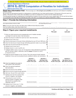IL-2210 - Illinois Department of Revenue