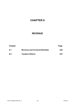 Chapter 6: Revenue - ACT Department of Treasury
