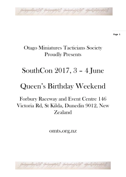 Microsoft Word - Lord of the - Otago Miniature Tacticians Society