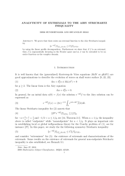 ANALYTICITY OF EXTREMALS TO THE AIRY