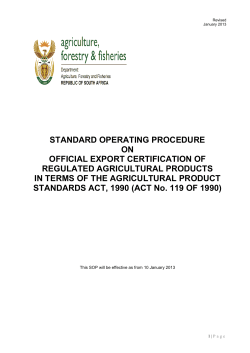 agricultural product standards act