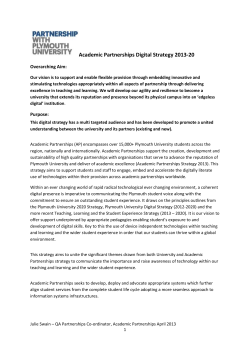 Academic Partnerships Digital Literacy Strategy 2013-2020