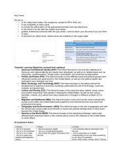 key terms unit six with expectations 2016-2017