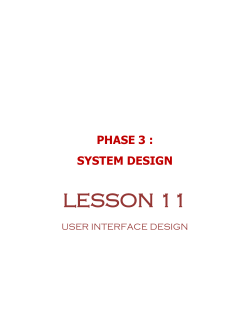 11.1 overview of user interface design