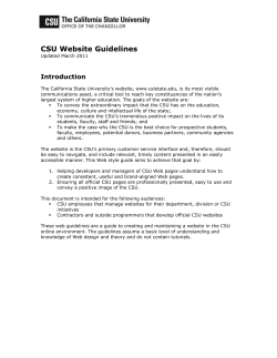 Proposed Guidelines - California State University