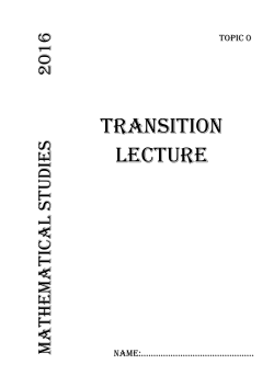 mathematical studies