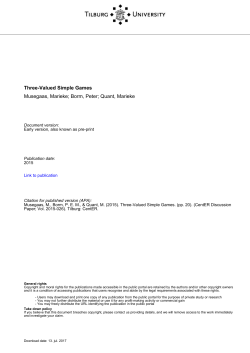 Tilburg University Three-Valued Simple Games