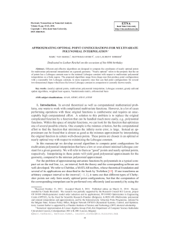 APPROXIMATING OPTIMAL POINT CONFIGURATIONS FOR