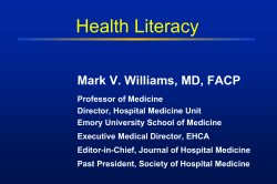 Health Literacy Grand Rounds-LSU