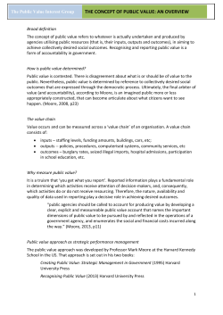 The Public Value Interest Group